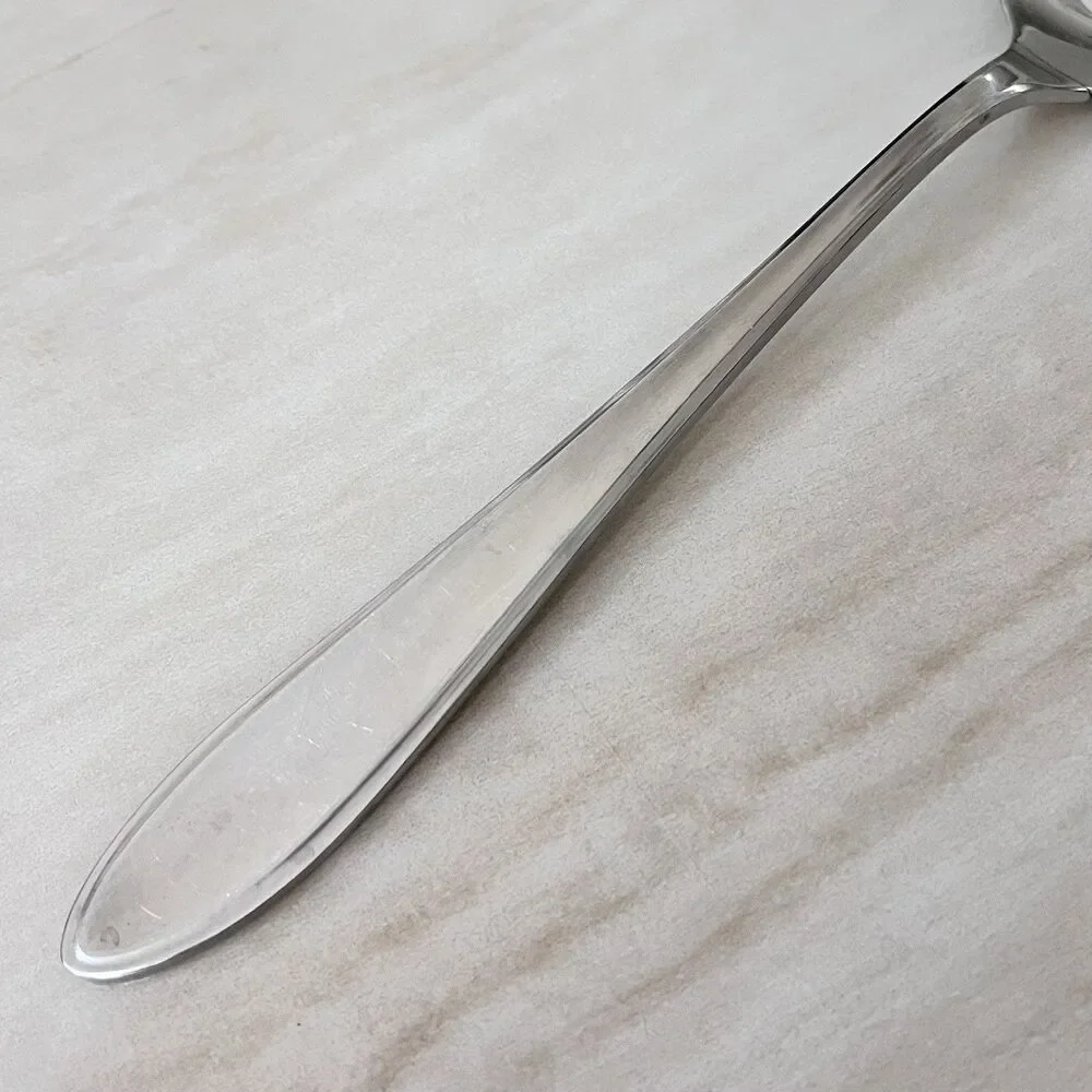 WMF Cromargan Germany Shadowpoint Solid Smooth Casserole Spoon 8 1/8” Stainless